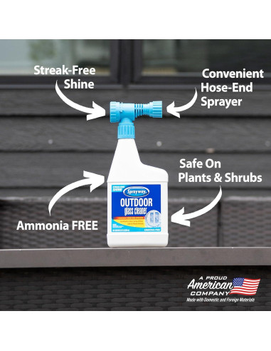 Limpiador de Vidrios Sprayway 0.95L - Brillo Sin Rayas