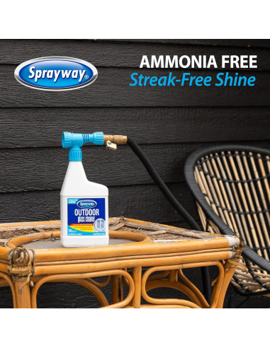 Limpiador de Vidrios Sprayway 0.95L - Brillo Sin Rayas