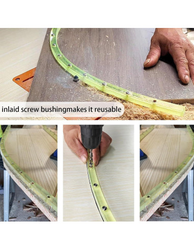 Plantilla Curva Flexible JCFANTS 99 cm para Carpintería