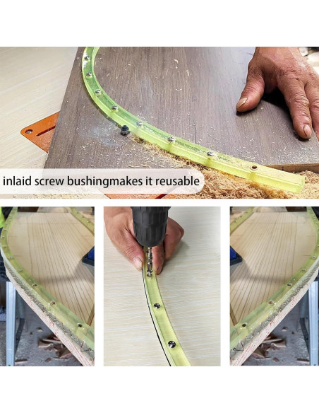 Plantilla Curva Flexible JCFANTS 99 cm para Carpintería