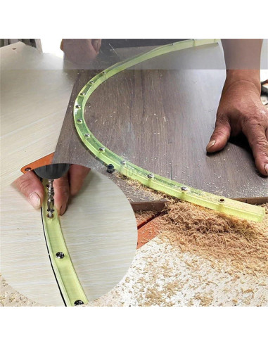 Plantilla Curva Flexible JCFANTS 99 cm para Carpintería