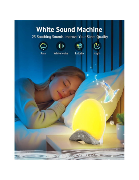 Máquina de Ruido Blanco LaView Y2 Pro Bluetooth 25 Sonidos