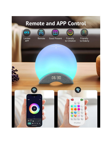 Máquina de Ruido Blanco LaView Y2 Pro Bluetooth 25 Sonidos