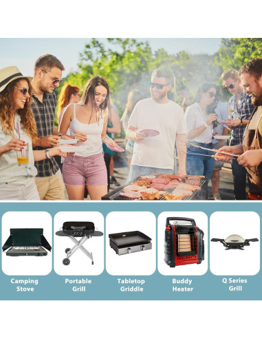 Manguera Adaptadora de Propano SHINESTAR 1.22m para Electrodomésticos