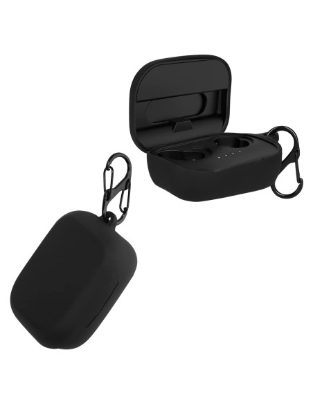 Funda de Silicona kwmobile para Auriculares Skullcandy Grind Fuel - Negro