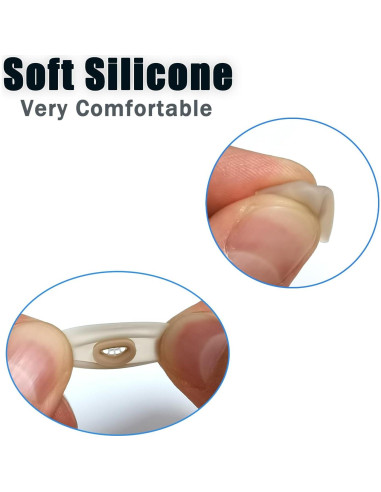 Consejos de Silicona para Auriculares Jabra Elite 10 - 4 Pares Beige