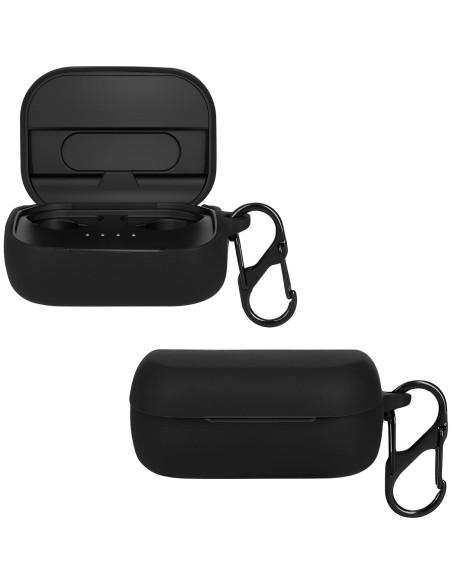 Funda de Silicona kwmobile para Auriculares Skullcandy Grind Fuel - Negro