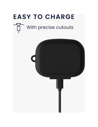 Funda de Silicona kwmobile para Auriculares Skullcandy Grind Fuel - Negro