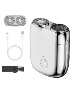 Afeitadora Eléctrica Mini KURUBEA 2025 Doble Cabezal Lavable