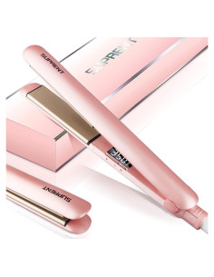 Plancha de Cabello SUPRENT 1 Pulgada Cerámica 2 en 1 Rosa