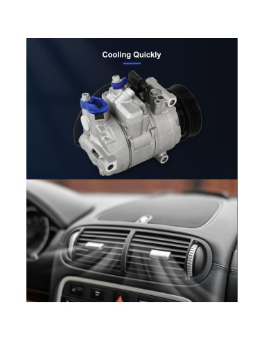 Compresor de A/C ECCPP con Embrague para Audi 2005-2018