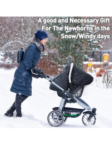 Cubierta de Asiento de Coche para Bebé Beatoutou Negra Impermeable