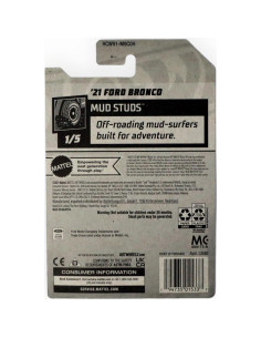 Hot Wheels Ford Bronco 2021 Escala 1:64 Metal 68/250 2