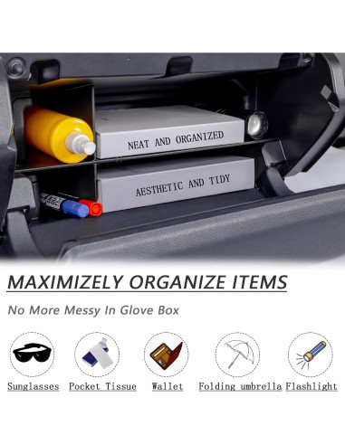 Organizador de Guantera JDMCAR para Toyota 4Runner 2025+