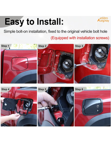 Tapa de tanque de combustible Aunginsy con cerradura Toyota Tacoma 2016-2023