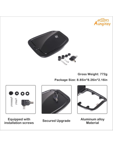 Tapa de tanque de combustible Aunginsy con cerradura Toyota Tacoma 2016-2023
