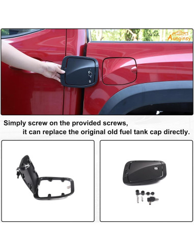 Tapa de tanque de combustible Aunginsy con cerradura Toyota Tacoma 2016-2023