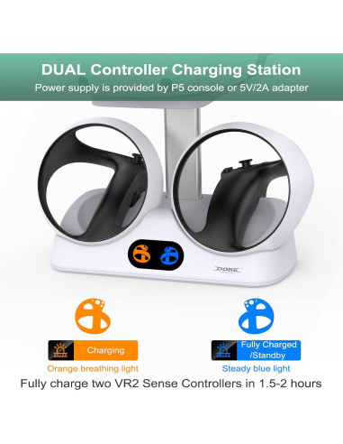 Soporte de Carga Doble FASTSNAIL para PS VR2 y Controladores