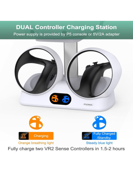 Soporte de Carga Doble FASTSNAIL para PS VR2 y Controladores
