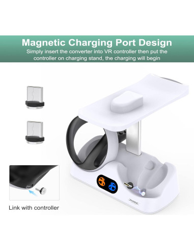 Soporte de Carga Doble FASTSNAIL para PS VR2 y Controladores