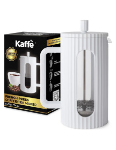 Prensa Francesa Kaffe 1L - Vidrio Borosilicato y Plástico BPA Free