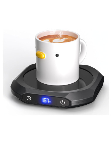 Calentador de Tazas Eléctrico MUMUQ TB-017 con Temporizador y Pantalla LCD