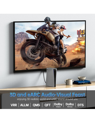 Cable HDMI DGHUMEN 30.48m 8K 60Hz Ultra Alta Velocidad