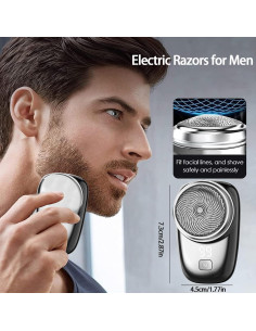 Afeitadora Eléctrica Mini Portátil OFHADF Recargable IPX7 2