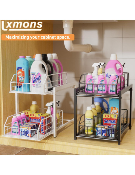 Organizador Deslizante de Cajones Lxmons Blanco 2 Niveles