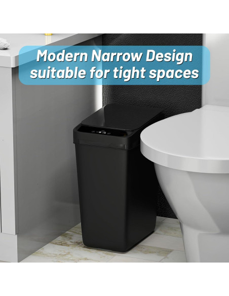 Basurero Automático Procade 2 Pack 4 Gal y 2.5 Gal Negro