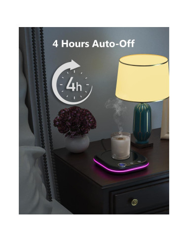 Calentador de Taza de Café MQUPIN con Temporizador y Apagado Automático