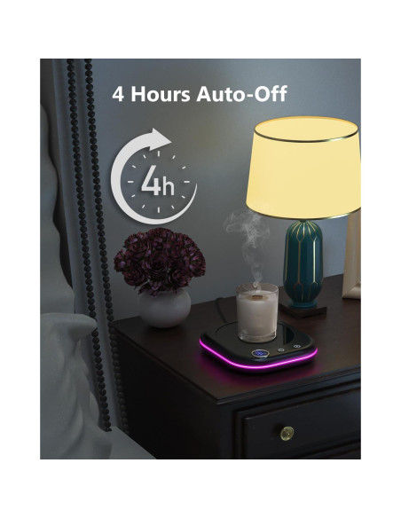 Calentador de Taza de Café MQUPIN con Temporizador y Apagado Automático