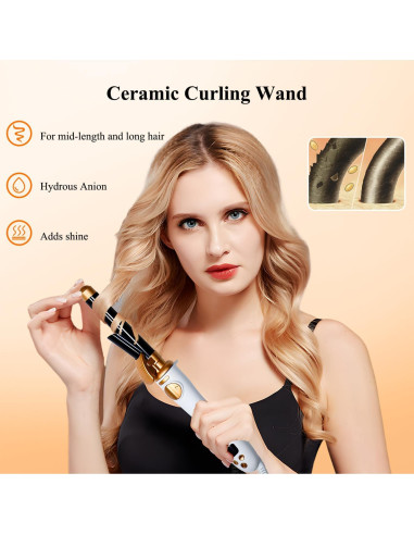 Rizador Automático Lam(MS)pen 1 Pulgada Cerámica Ajustable