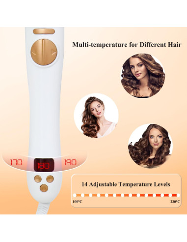 Rizador Automático Lam(MS)pen 1 Pulgada Cerámica Ajustable