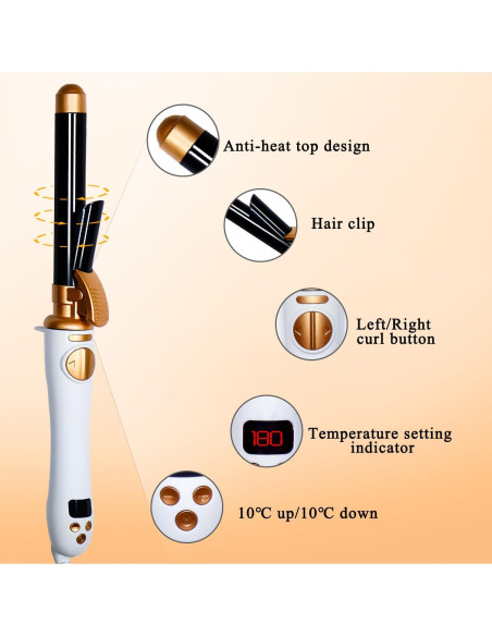 Rizador Automático Lam(MS)pen 1 Pulgada Cerámica Ajustable