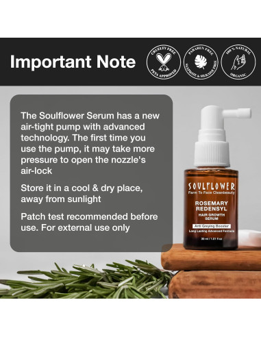 Suero de Crecimiento Capilar Soulflower 30 ml | Redensyl 3%, Anagain 4%