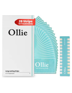Tiras Blanqueadoras de Dientes Ollie, 28 Unidades, Sin Sensibilidad