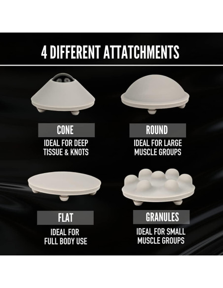 Mini Pistola de Masaje 4KOR Fitness, Portátil 0.45 kg, Silenciosa