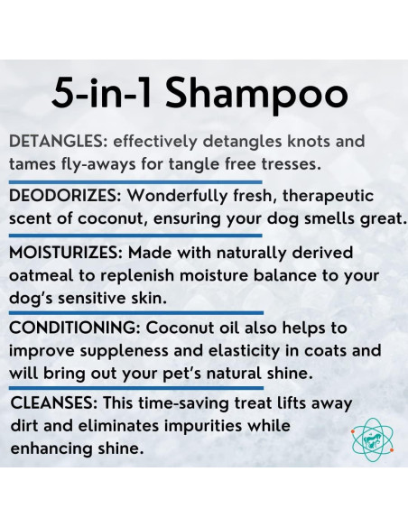 Champú 5 en 1 para Perros PET CARE Sciences 1 Galón