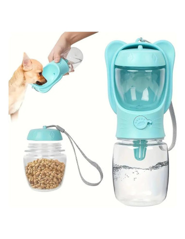 Botella de Agua para Perros ZHEJIANG 354 ml Portátil Blanca