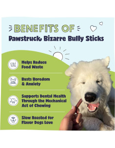 Pawstruck Palos de Bully Naturales 5-7" (12.7-17.8 cm) 8 oz 2