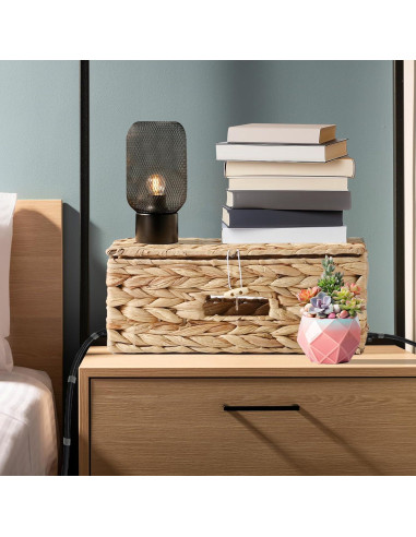 Organizador de Cables AccEncyc - 2 Cajas Tejidas a Mano