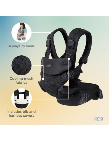Portabebés Ergonómico Joie Savvy Air 4 en 1 - Malla Transpirable