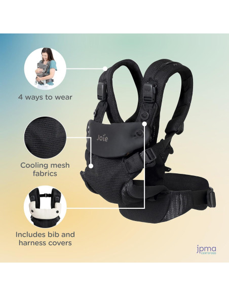Portabebés Ergonómico Joie Savvy Air 4 en 1 - Malla Transpirable