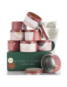 Tarros de Velas Hearth & Harbor - 12 Piezas 226.8g DIY