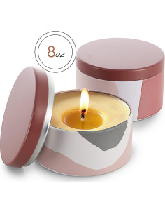 Tarros de Velas Hearth & Harbor - 12 Piezas 226.8g DIY 2