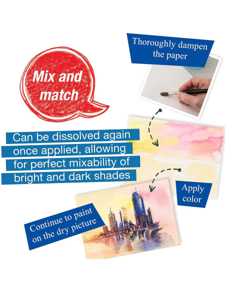 Juego de Pinturas Acuarelables Faber-Castell - 12 Tubos 9 ml