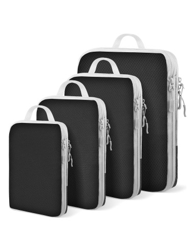 Set de 4 Cubos de Compresión YEEYAA para Empacar Viajes