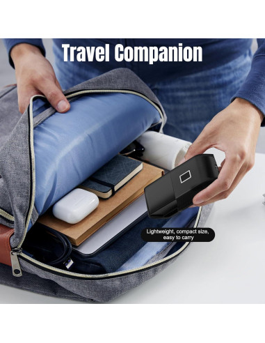 Afeitadora eléctrica Suttik negra impermeable para hombres