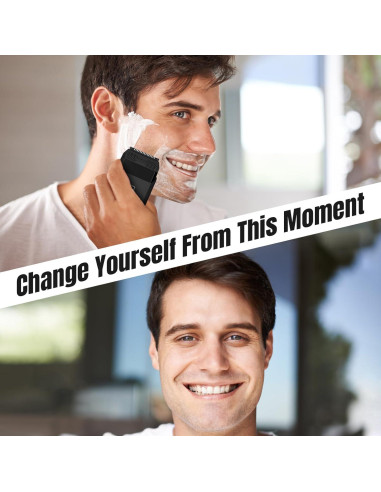 Afeitadora eléctrica Suttik negra impermeable para hombres